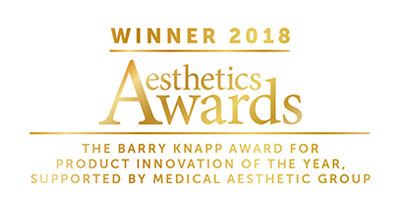 The Barry Knapp Award for Product Innovation of the Year supported by Medical Aesthetic Group white